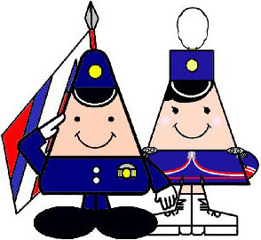 秋田県警察 シンボルマスコット まもるくん・あいちゃん