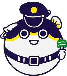 山口県警察 シンボルマスコット ふくまるくん 山口県警察 シンボルマスコット ふくまるくん